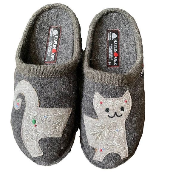 Haflinger Shoes - Haflinger Women's New Novelty Slippers Lizzy Grey size 38